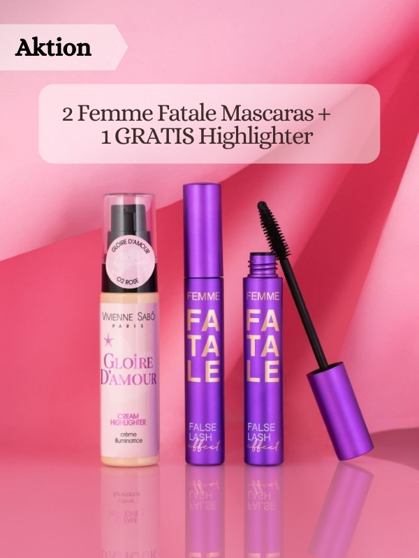 Vivienne Sabo - 2 Femme Fatale Mascaras  + Gratis Cream Highlighter Gloire d'Amour.